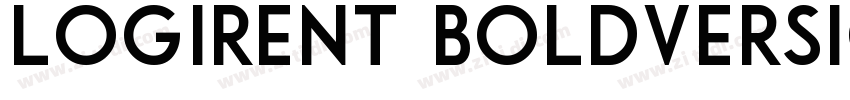 Logirent BoldVersion字体转换